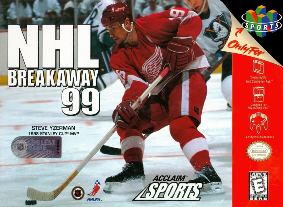 Cover art for NHL Breakaway '99