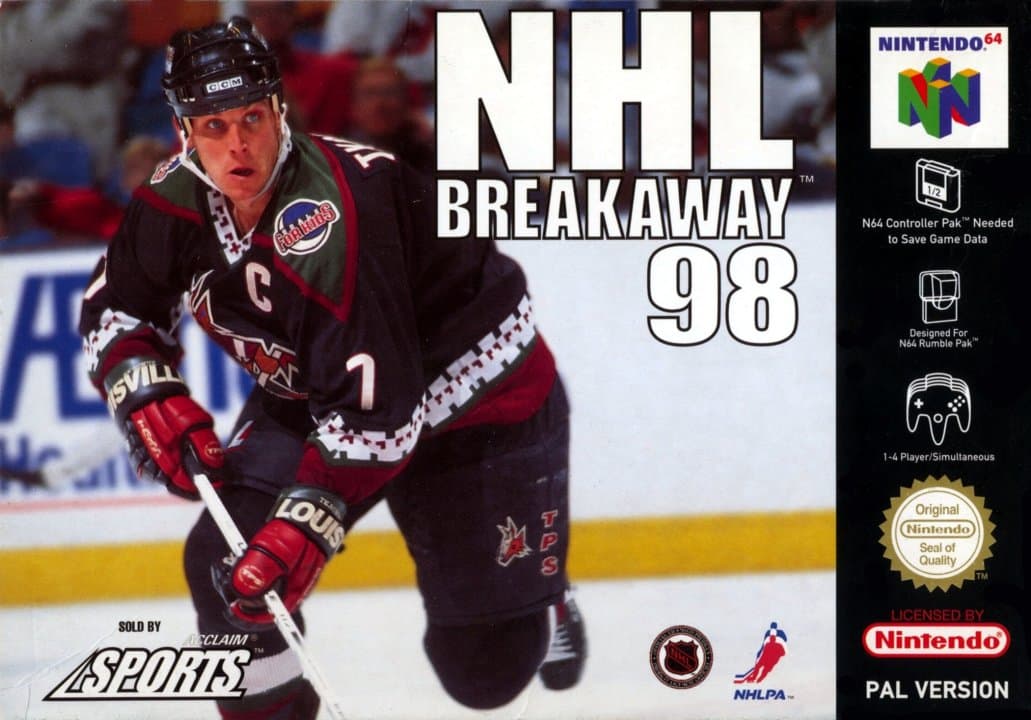 Cover art for NHL Breakaway '98