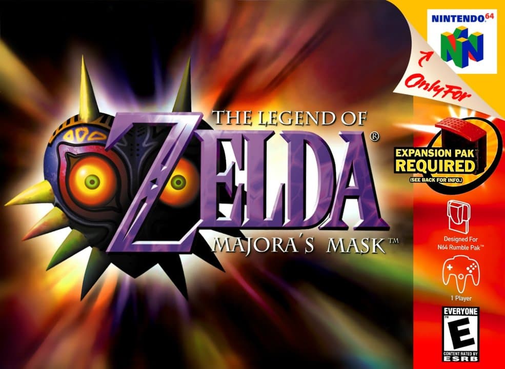 Cover art for Zelda Majora's Mask [Expansion Pak Bundle]