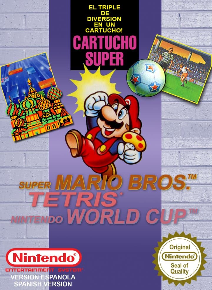 Cover art for Super Mario Bros Tetris Nintendo World Cup