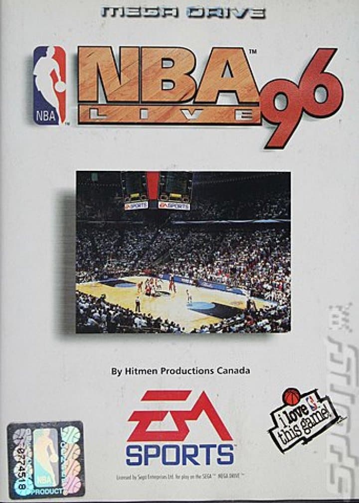 Cover art for NBA Live 96