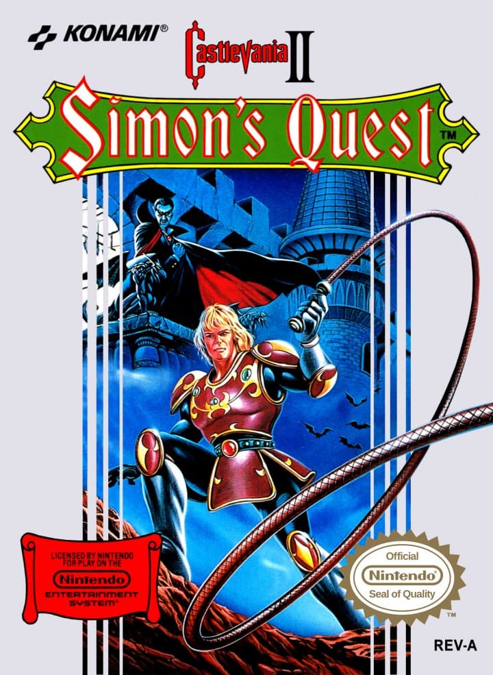 Cover art for Castlevania II Simon's Quest