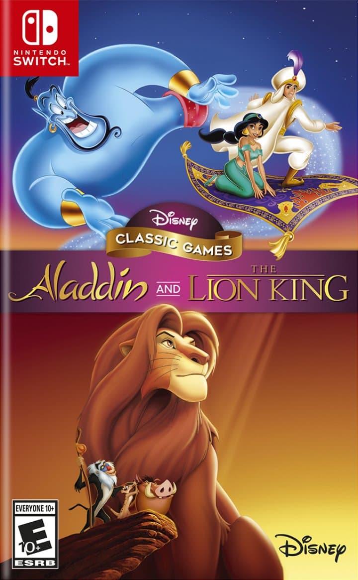 Cover art for Disney Classic Games: Aladdin and The Lion King