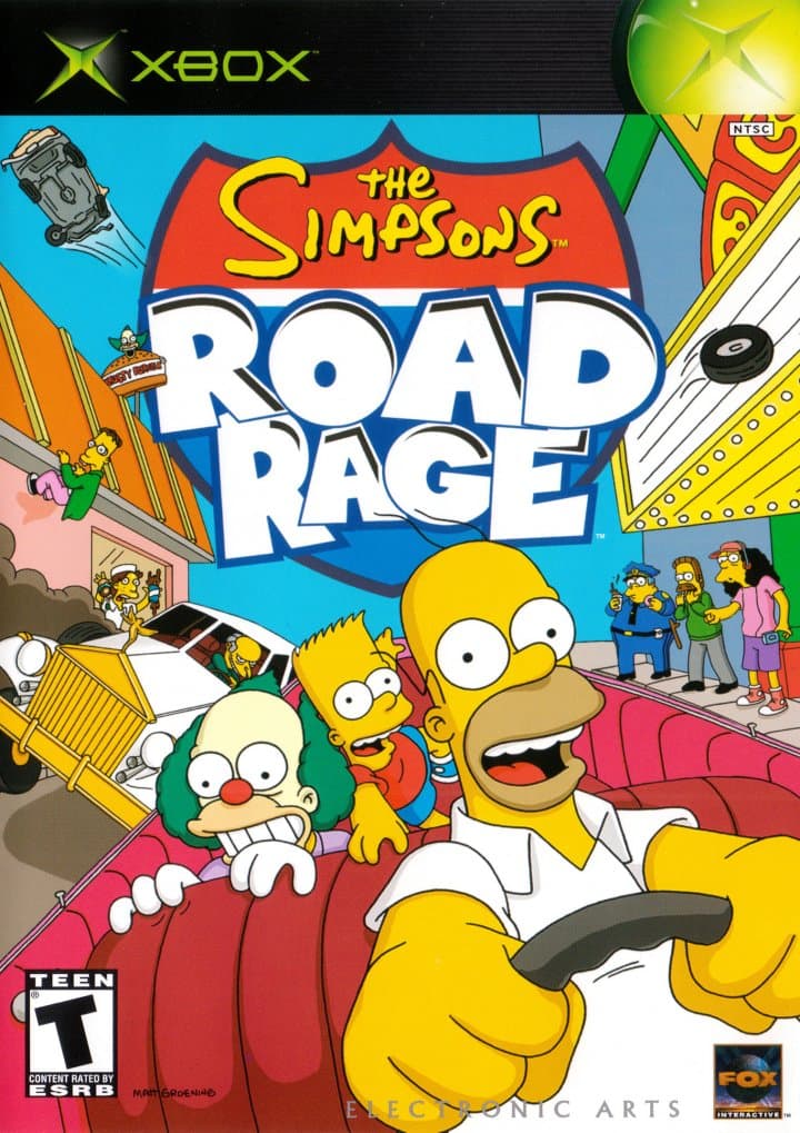 Cover art for The Simpsons: Road Rage