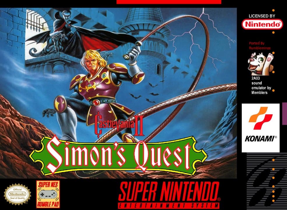 Cover art for Castlevania II Simon's Quest