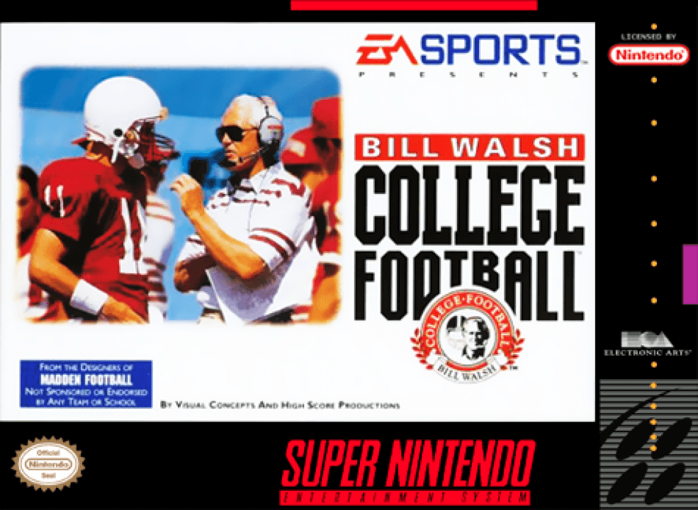 Cover art for Bill Walsh College Football