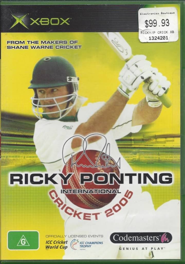 Cover art for Ricky Ponting International Cricket 2005